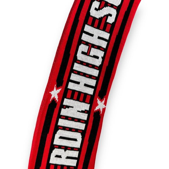 Ruffneck John Hardin High School Red and Black Acrylic 60x8 Inch Scarf Kentucky - Picture 4 of 7